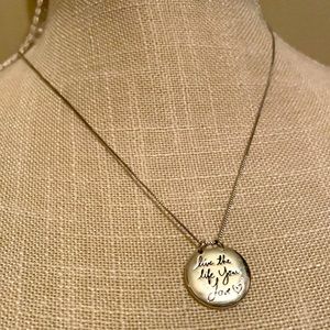 Message Circle Sterling Necklace
